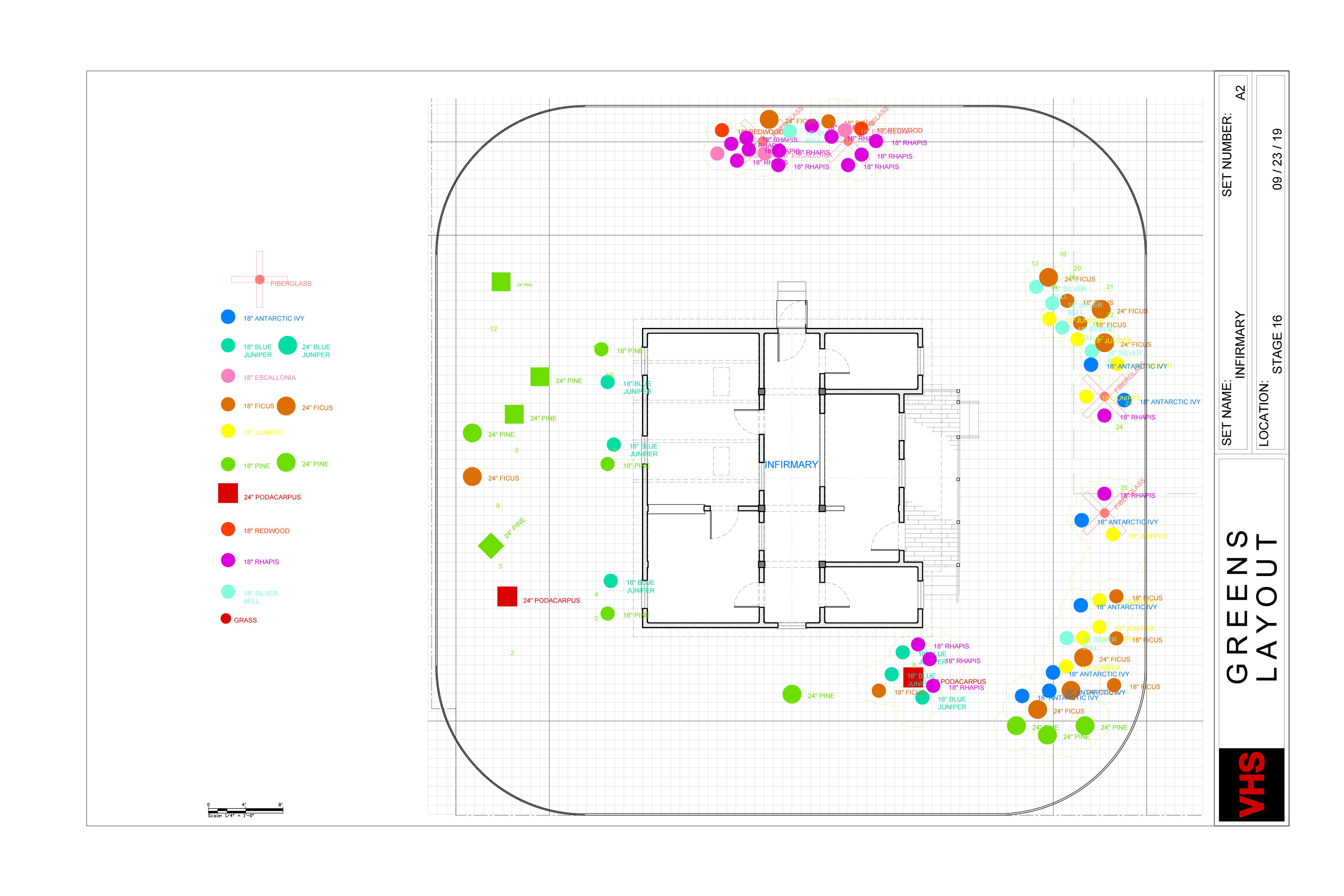 American Horror Story — Infirmary Greens Layout — Steven Light-Orr