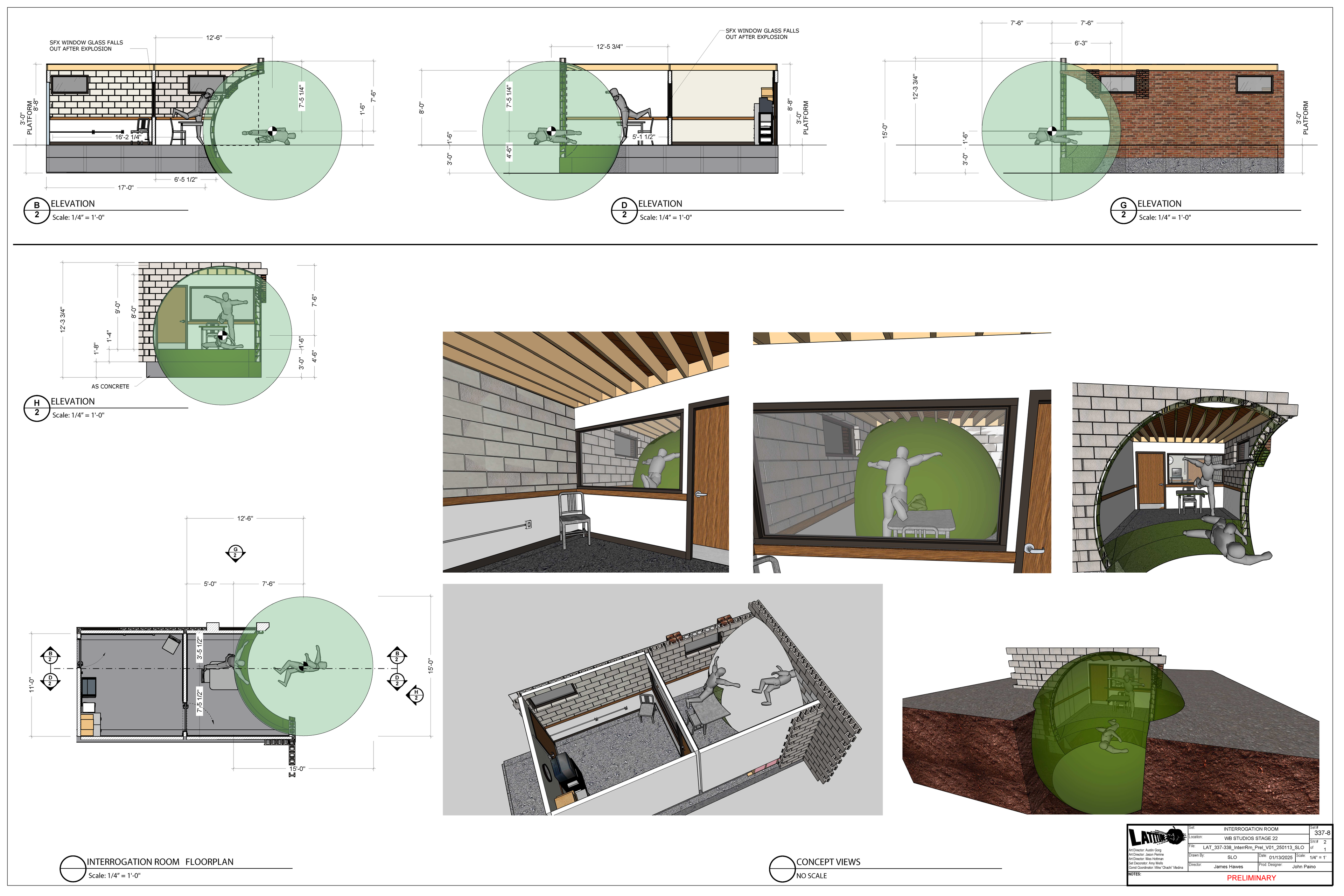 LAT 337-338 — Interrogation Room — Sheet 2 Bomb Preliminary — Steven Light-Orr