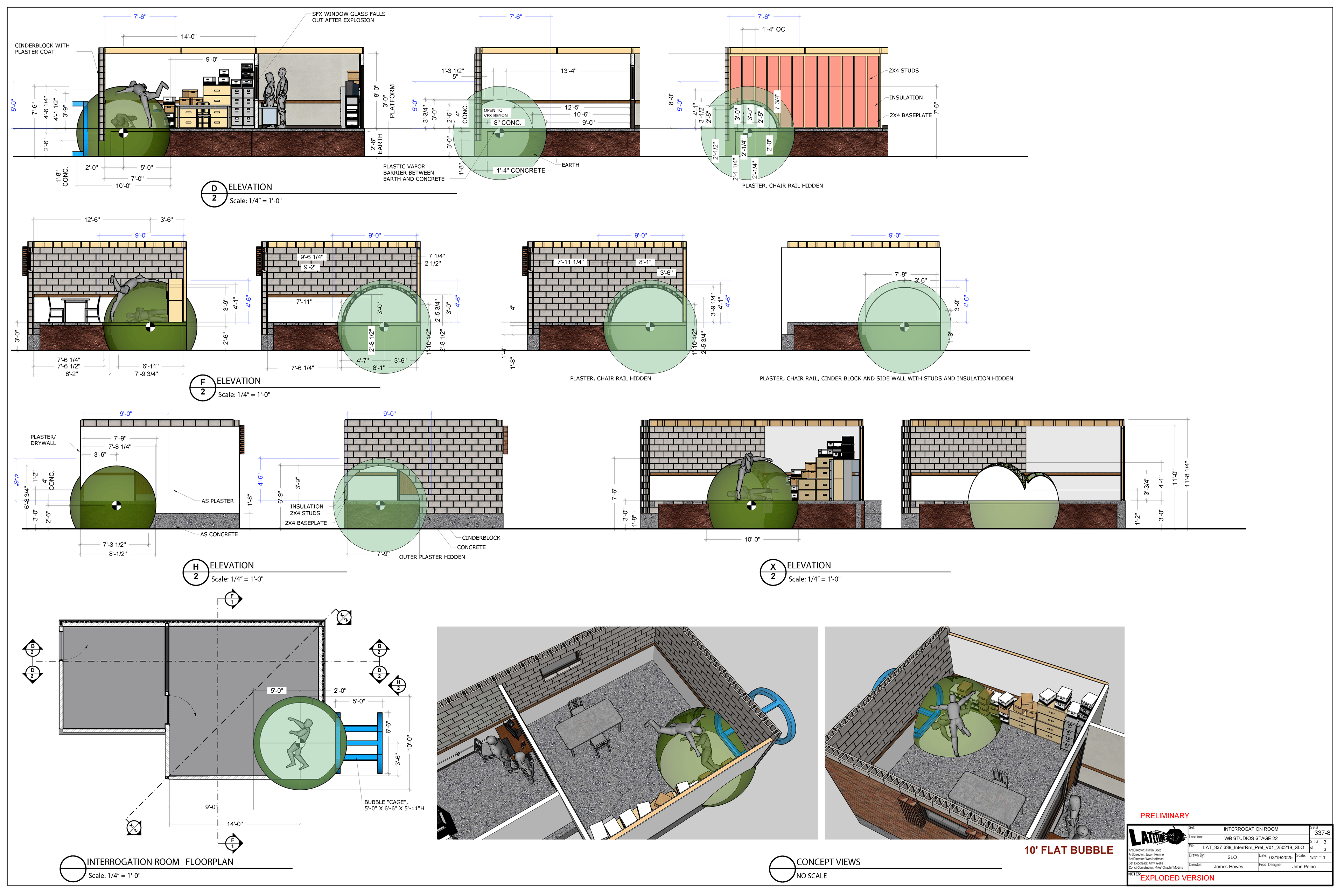 LAT 337-338 — Interrogation Room — Sheet 3 Exploded Construction — Steven Light-Orr