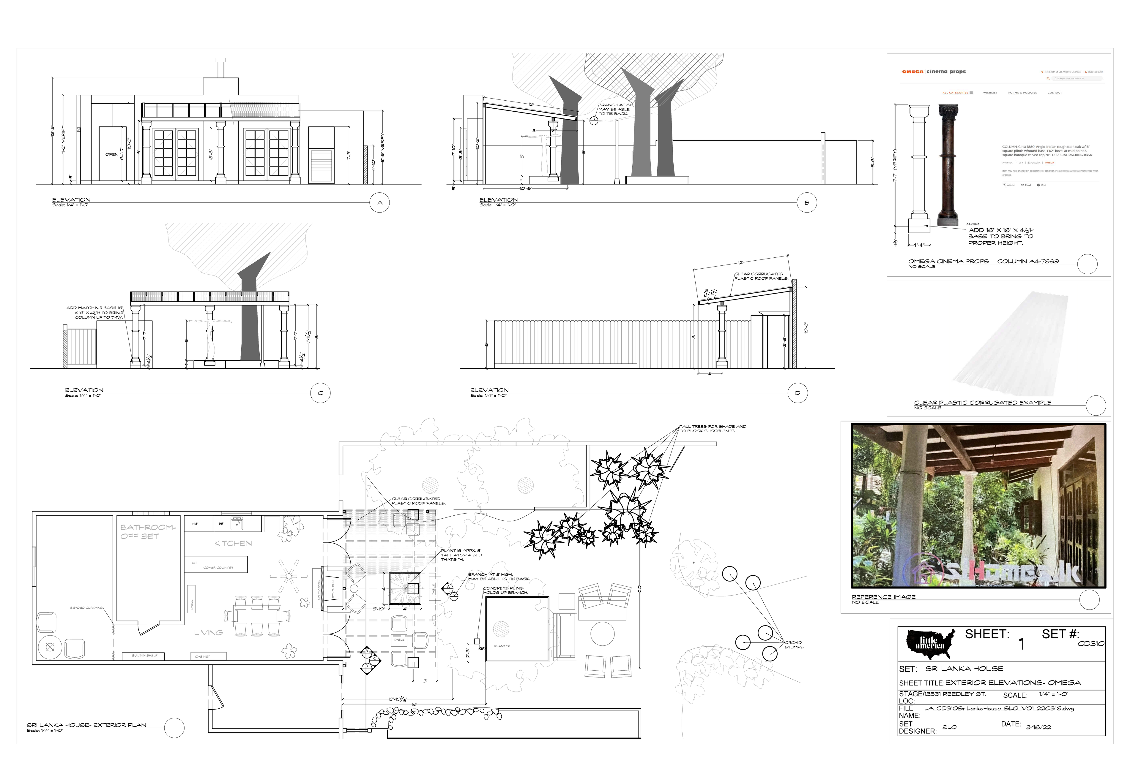 Sri Lanka House — Sheet 1 — House Elevations — Steven Light-Orr