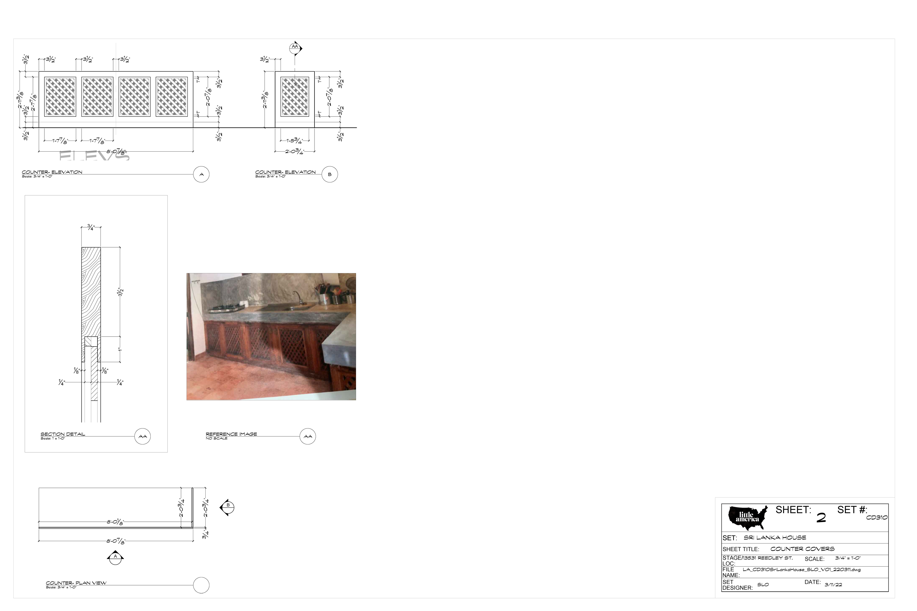 Sri Lanka House — Sheet 2 — Counter Covers — Steven Light-Orr