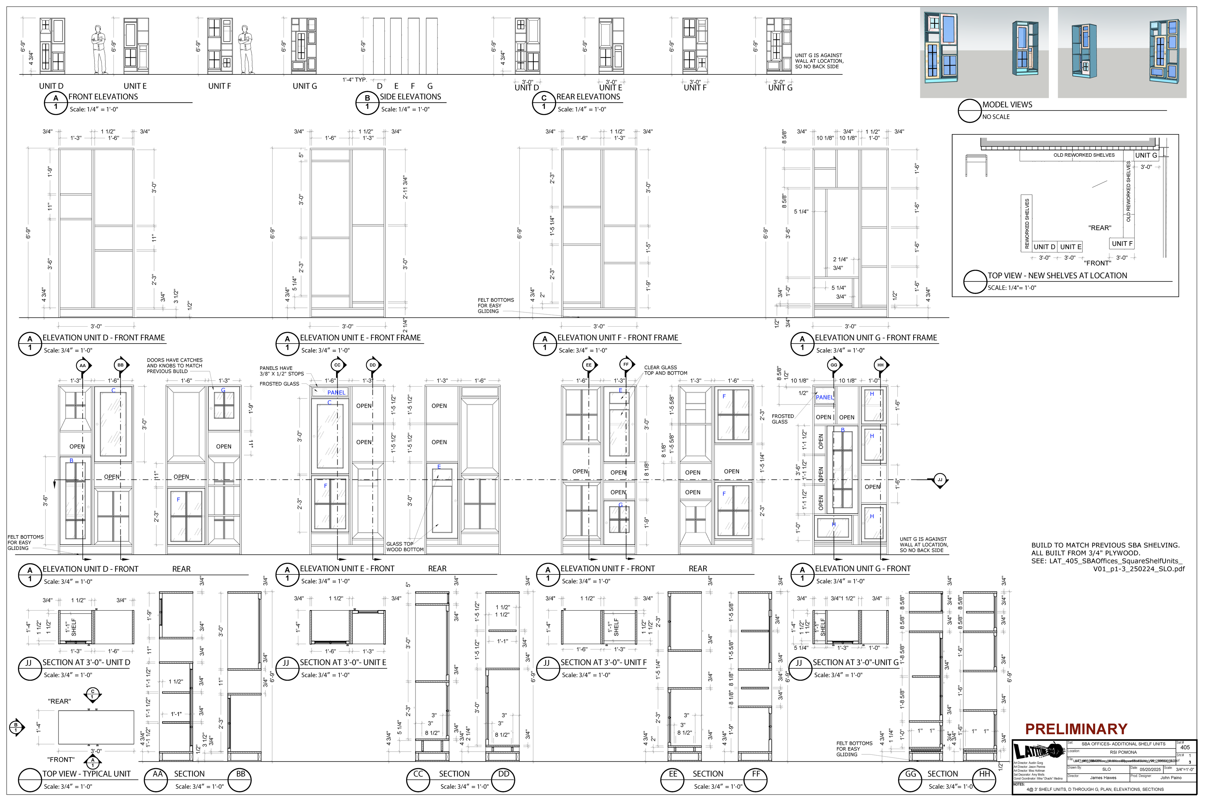 LAT 405 — SBA Offices Additional Square Shelf Units — Steven Light-Orr