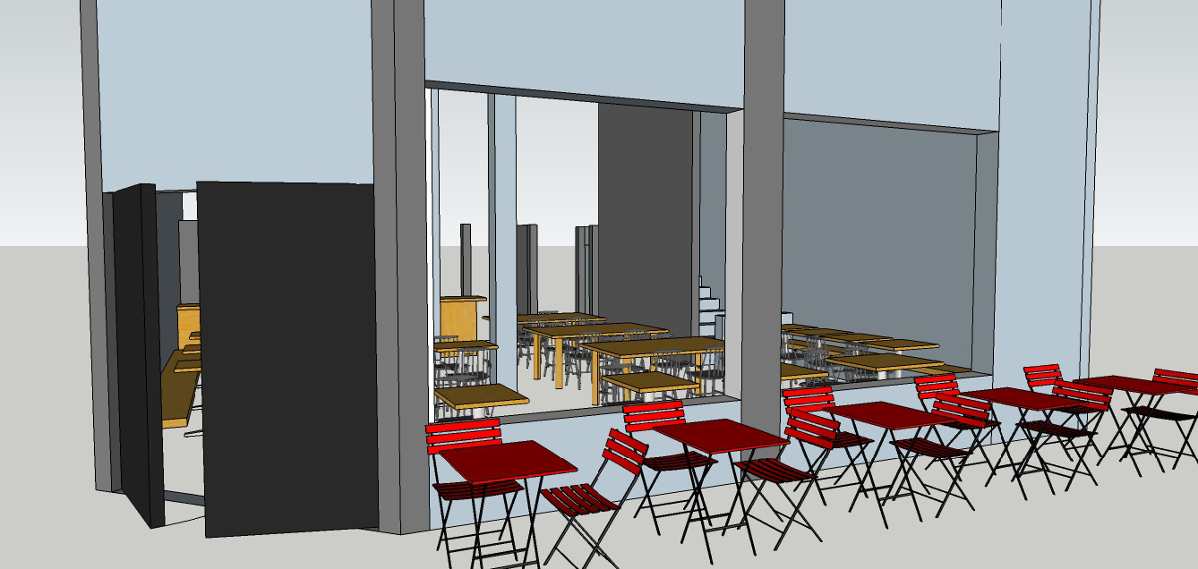 Sketchup restaurant model by Steven Light-Orr