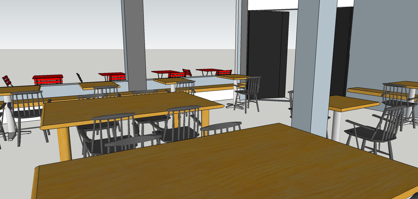 Sketchup restaurant model by Steven Light-Orr