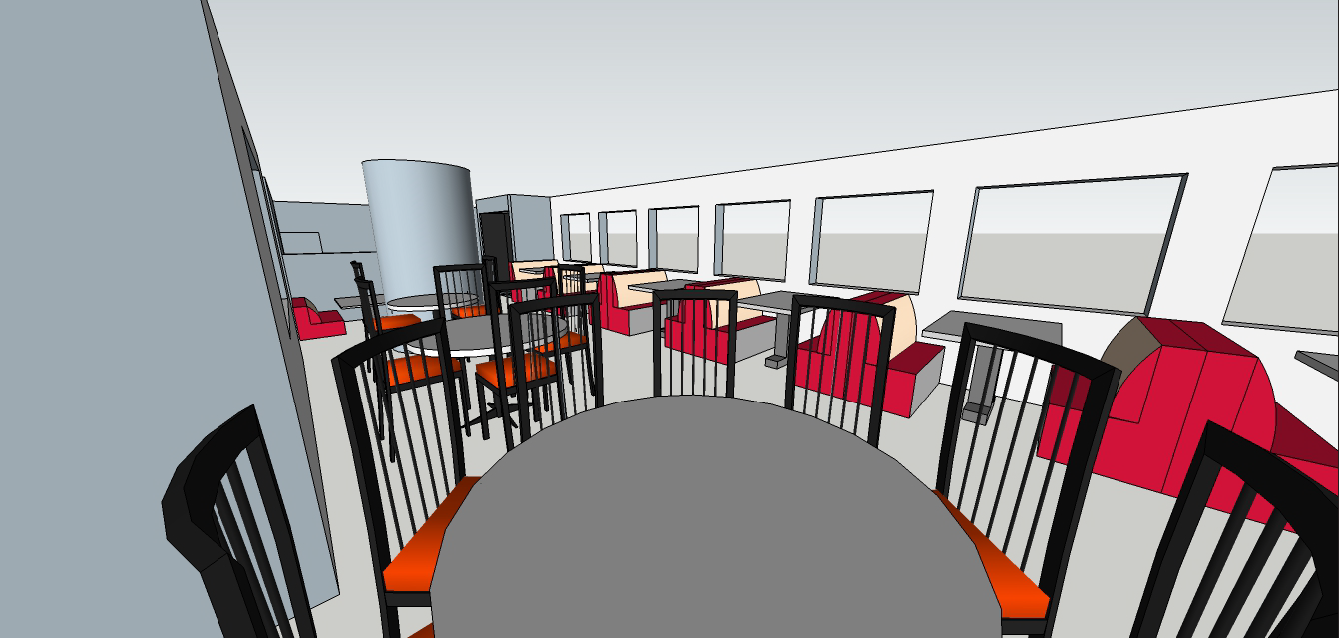 Sketchup restaurant model by Steven Light-Orr