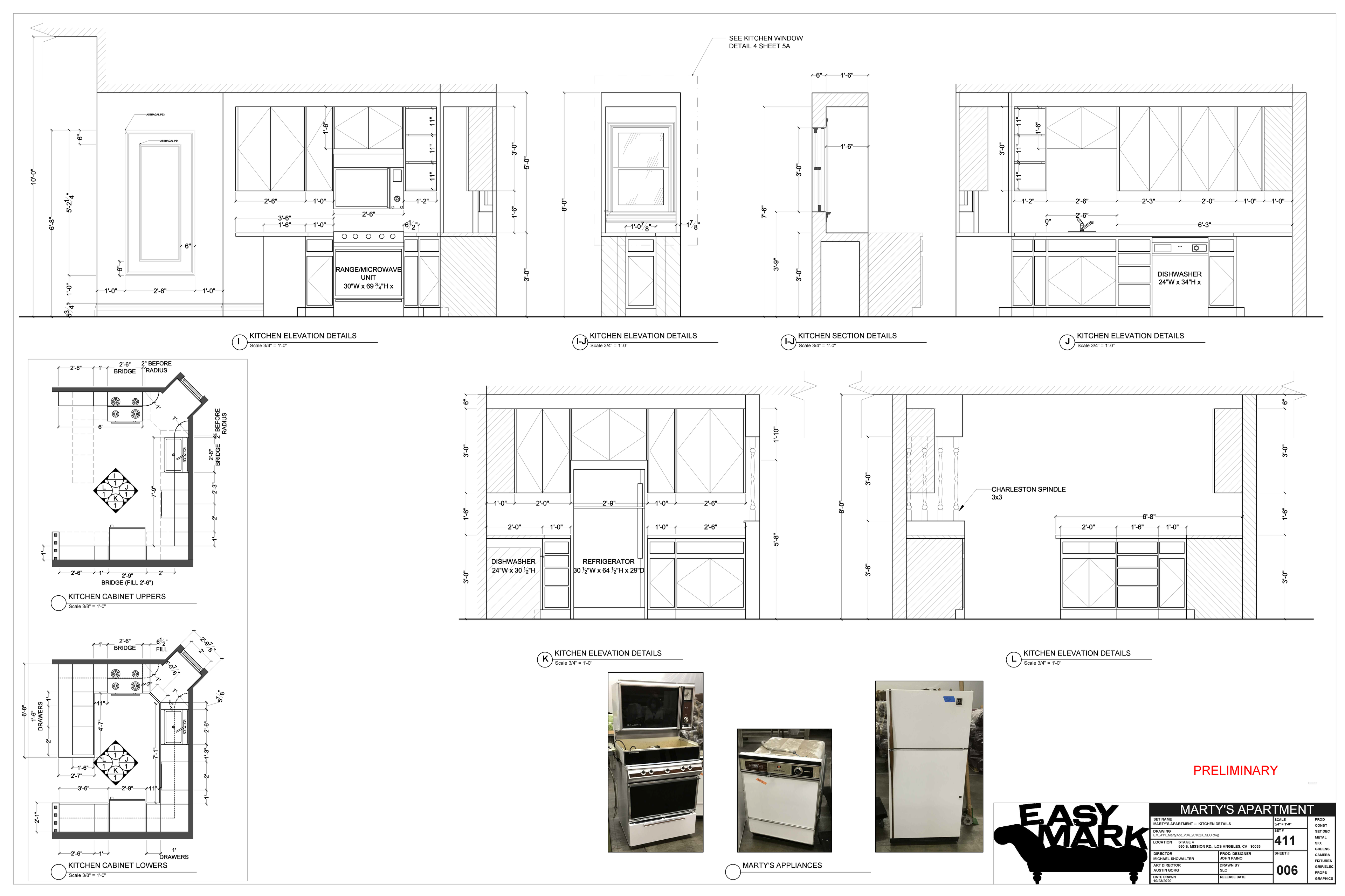 Marty Apt — Sheet 6 — Kitchen Details — Steven Light-Orr